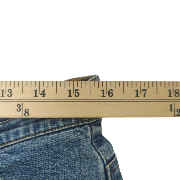 Lauren Jeans Ralph Lauren Crop Denim Womens Size 12 HIgh Rise Stretch Capri - Picture 14 of 16